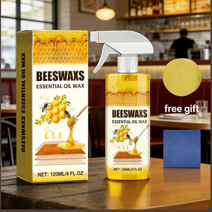 Revive & Shine: All-Natural Beeswax Wood Care Spray