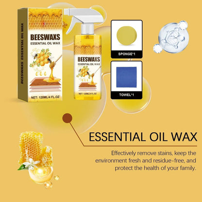 Revive & Shine: All-Natural Beeswax Wood Care Spray