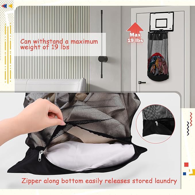 Slam Dunk Hamper – Basketball Laundry Hoop